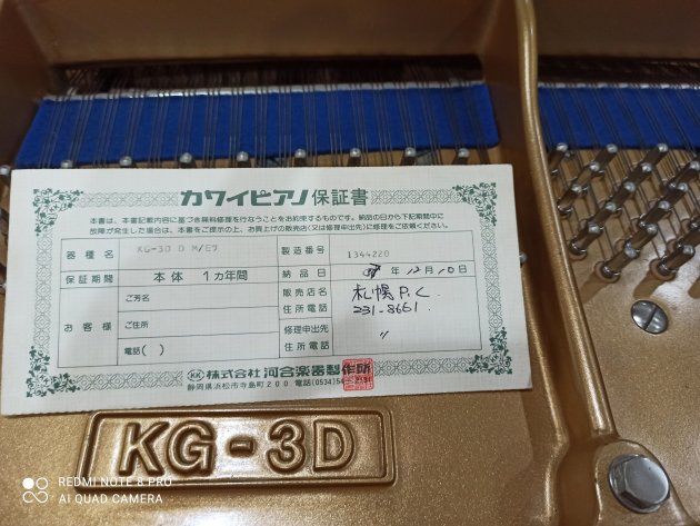 KAWAI KG-3D 3